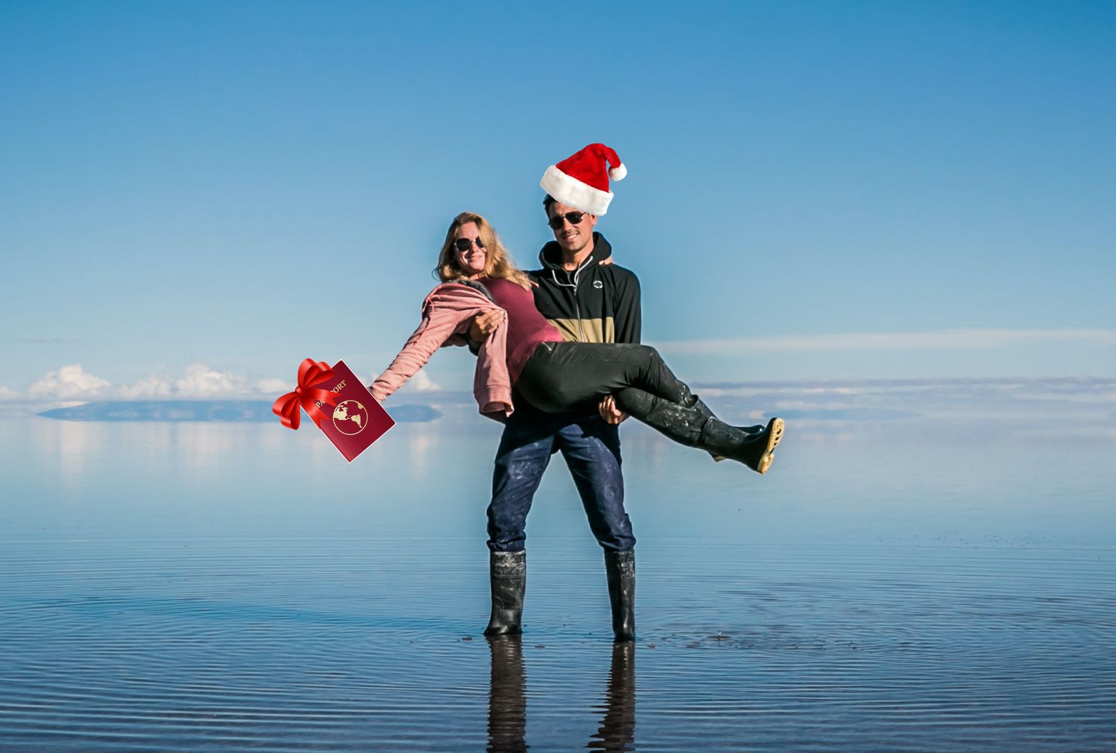 Pareja se regala un viaje en Salar