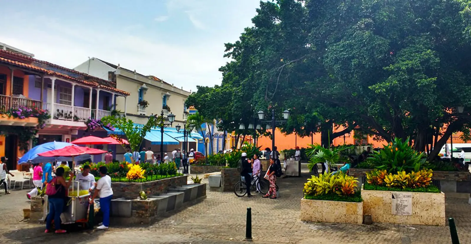 Plaza de San Diego de Cartagena de indias Colombia