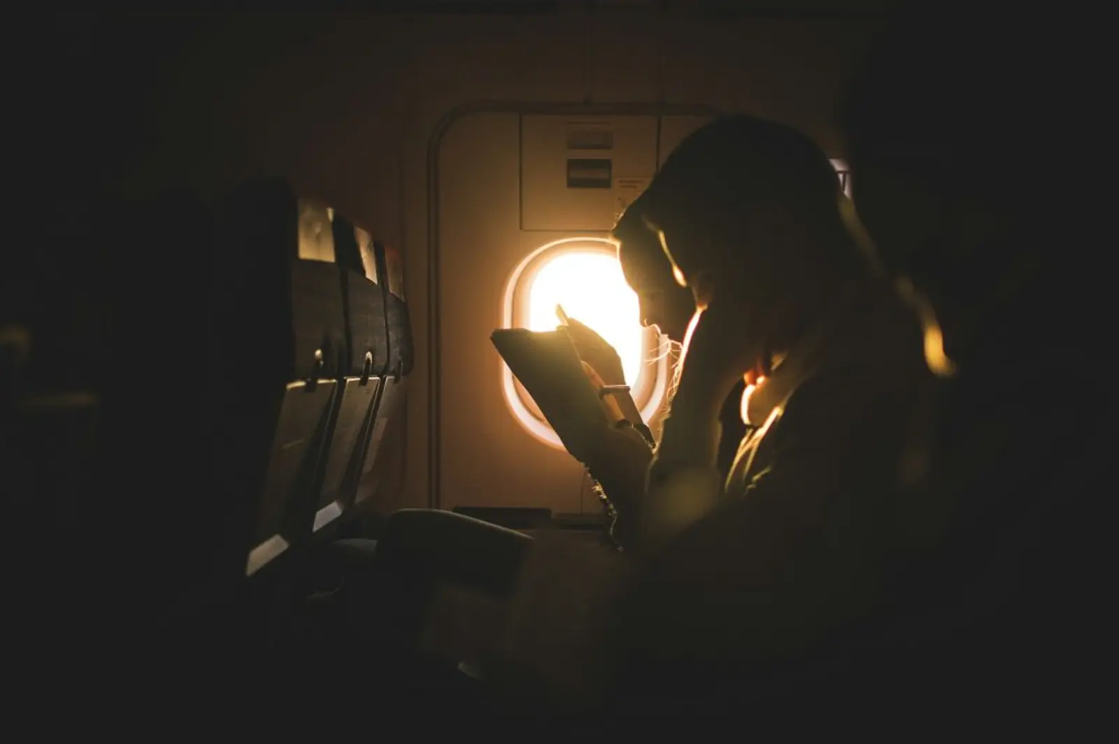 reading airplane